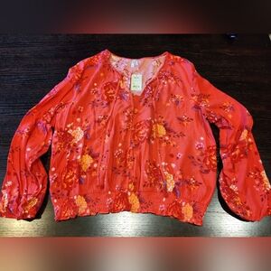 NWT Mudd Women's Blouse Size XL